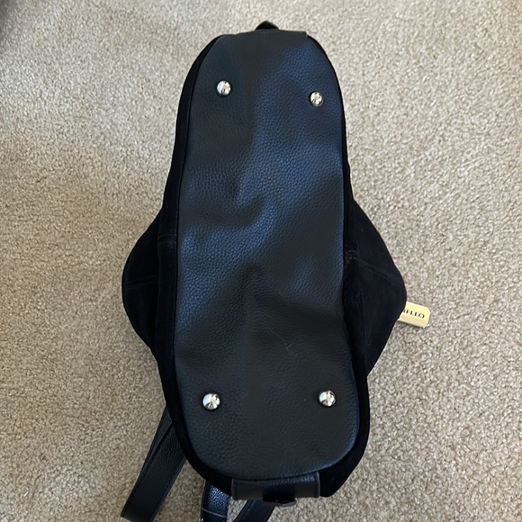 Tignanello Black Suede Shoulder Bag NWT - Picture 5 of 14